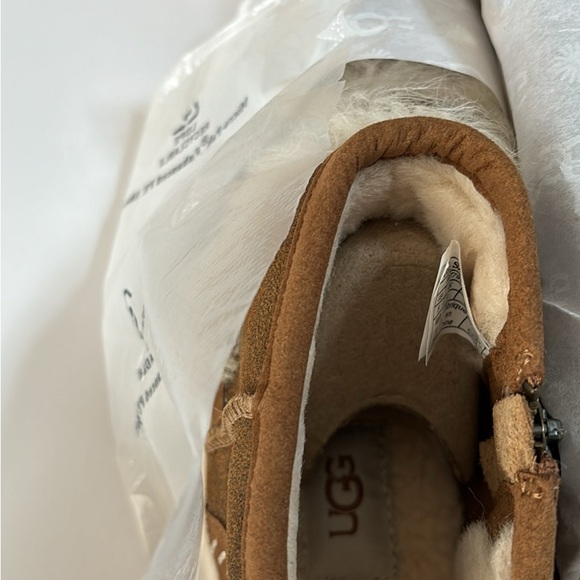 FIRM! UGG Fluff Punk UGGPure & Lamb Fur Suede Ankle Boots Chestnut Brown US 5 - Picture 8 of 8